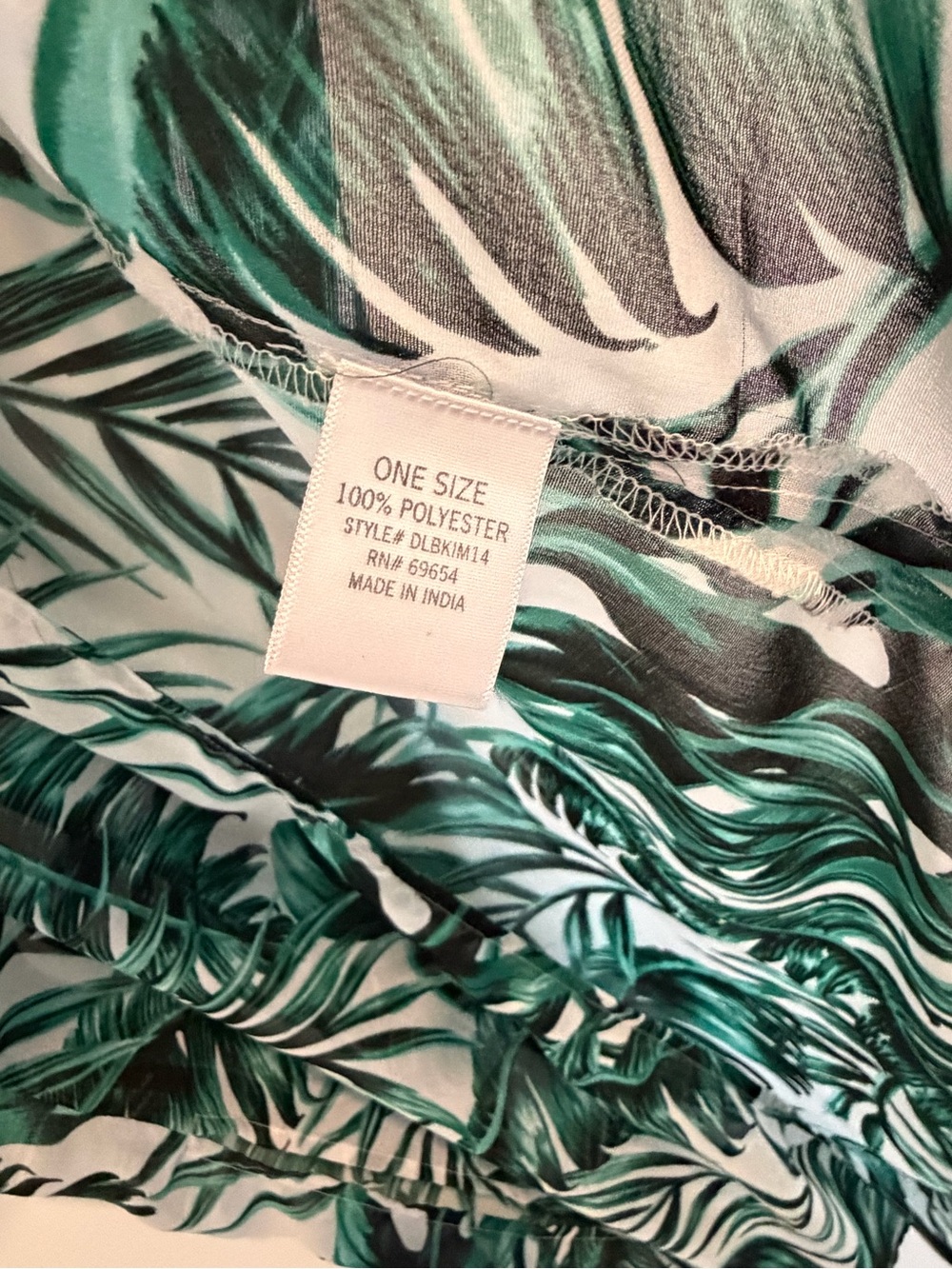 Francesca’s Mi Ami kimono swim cover up palm - Picture 4 of 6